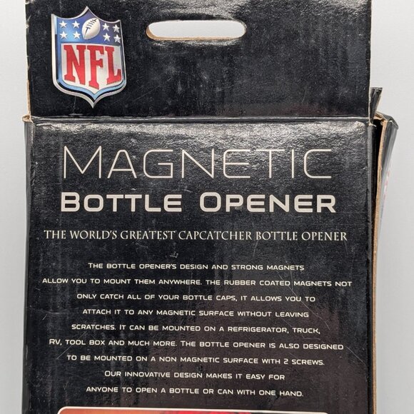 NFL Miami Dolphins Clink 'n Drink Magnetic Bottle Opener 5"x10" - Picture 9 of 13